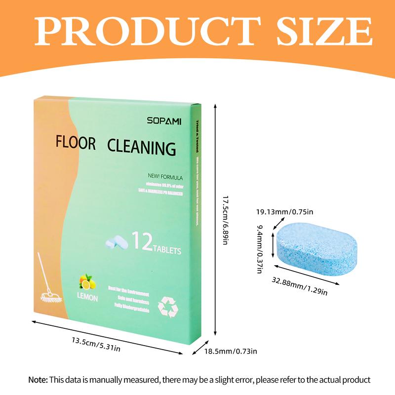 SOPAMI 12/24PCS-Pack Floor Cleaning
