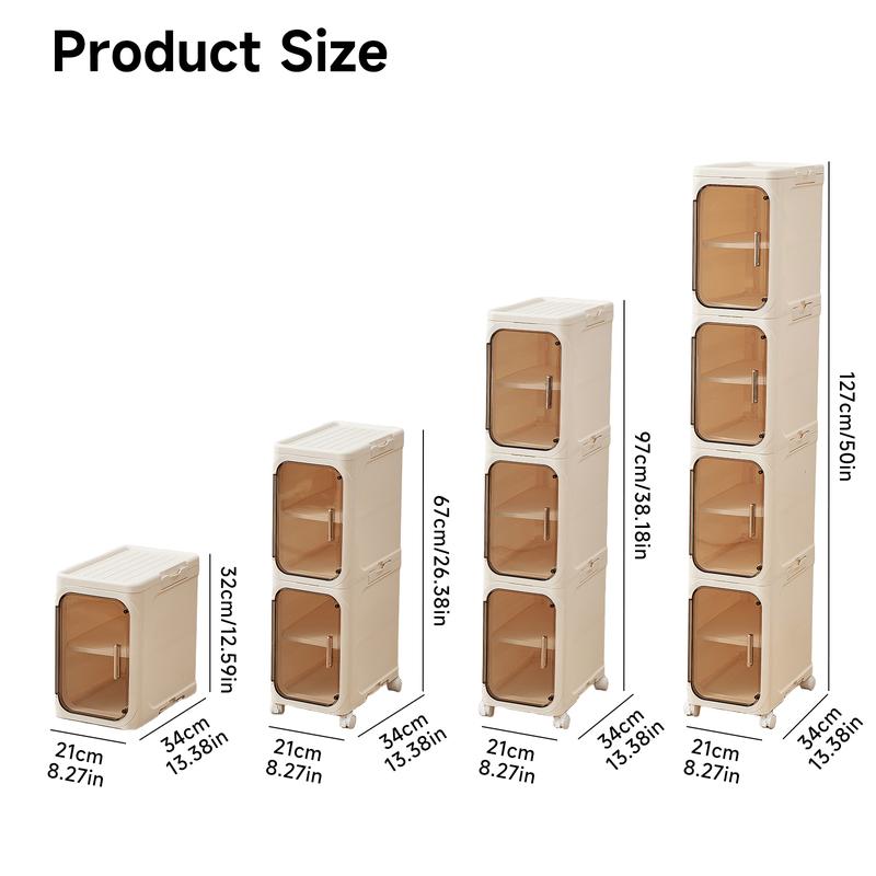 UFORU four-layer tall and narrow storage cabinet