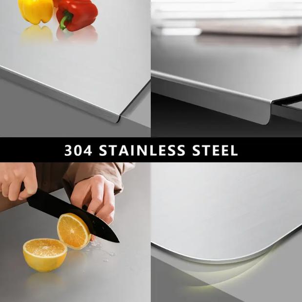 Stainless Steel Chopping Board | Non-Slip Cutting Surface, Easy-Clean & Knife-Friendly – Durable Kitchen Essential