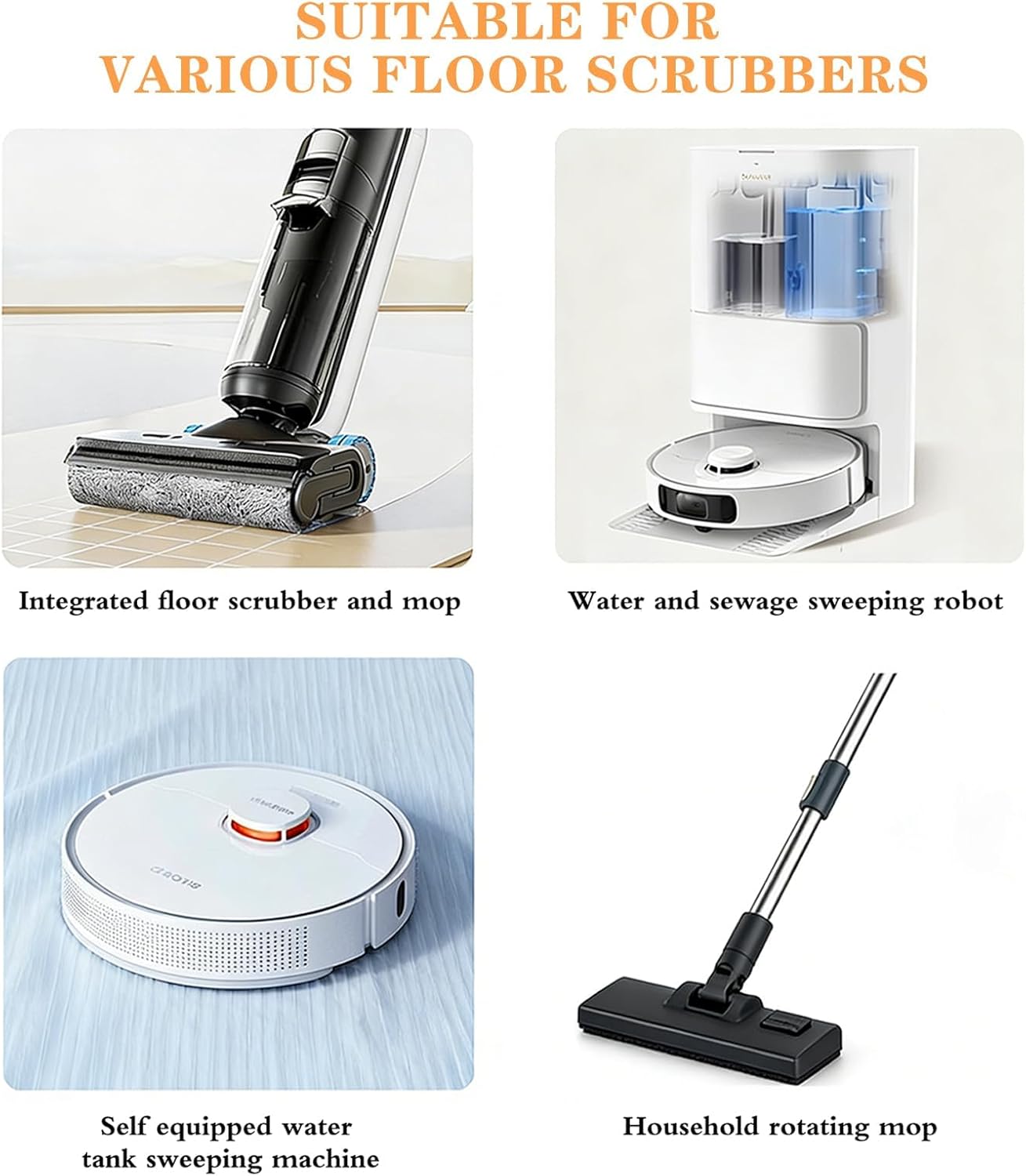 SOPAMI 12/24PCS-Pack Floor Cleaning