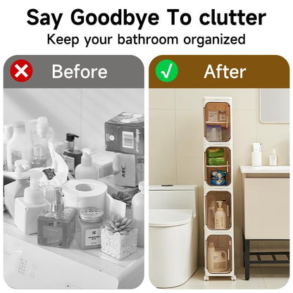 UFORU four-layer tall and narrow storage cabinet