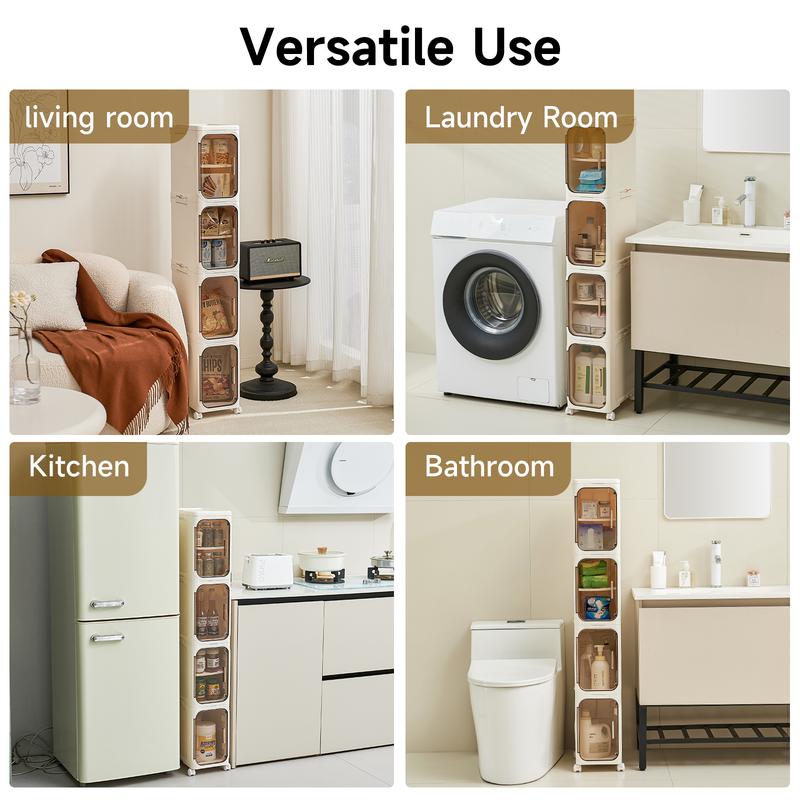 UFORU four-layer tall and narrow storage cabinet