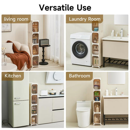 UFORU four-layer tall and narrow storage cabinet