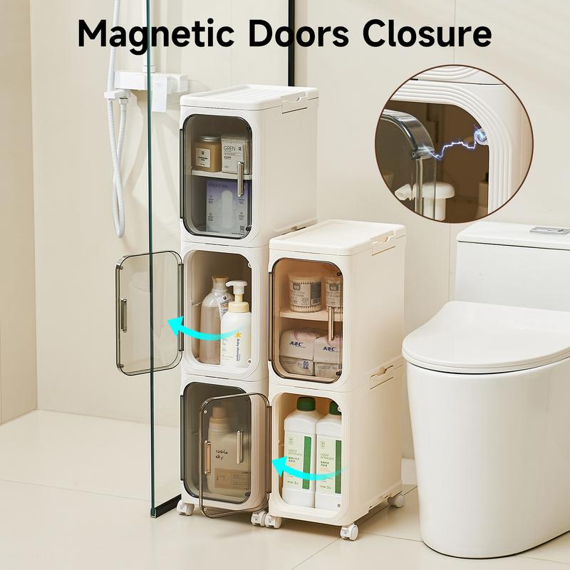 UFORU four-layer tall and narrow storage cabinet