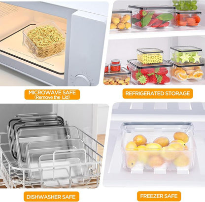 40-Piece Airtight Food Storage Container Set | Leakproof, Microwave & Dishwasher Safe – Reusable Kitchen Kit for Meal Prep & Leftovers