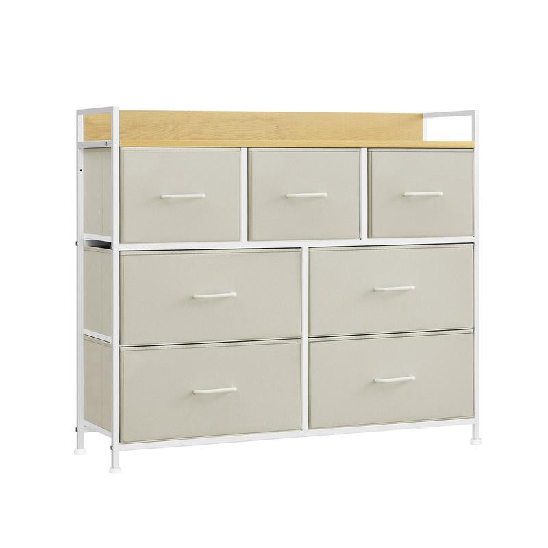 SONGMICS Modern 7-Drawer Storage Unit | Space-Saving Organizer for Bedrooms
