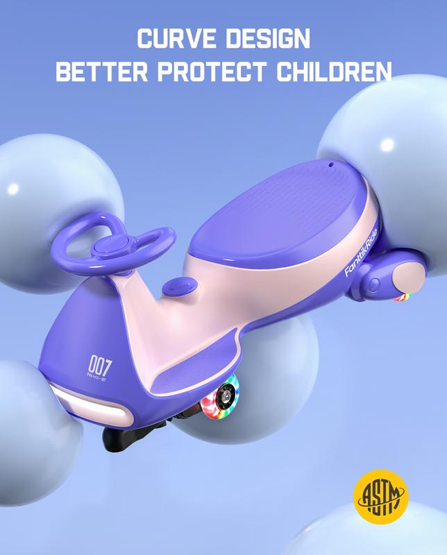 FanttikRide N7 Electric Twist Car for Toddlers (360° Spin Ride-On Toy)