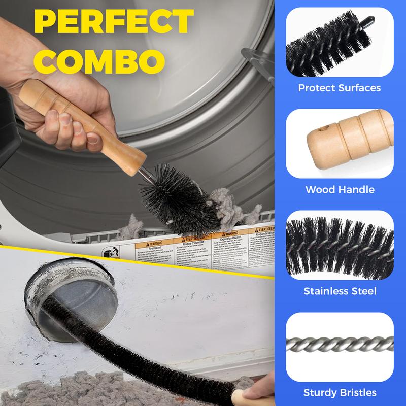 Dryer Vent Cleaner Kit 2 Pieces Vacuum Hose