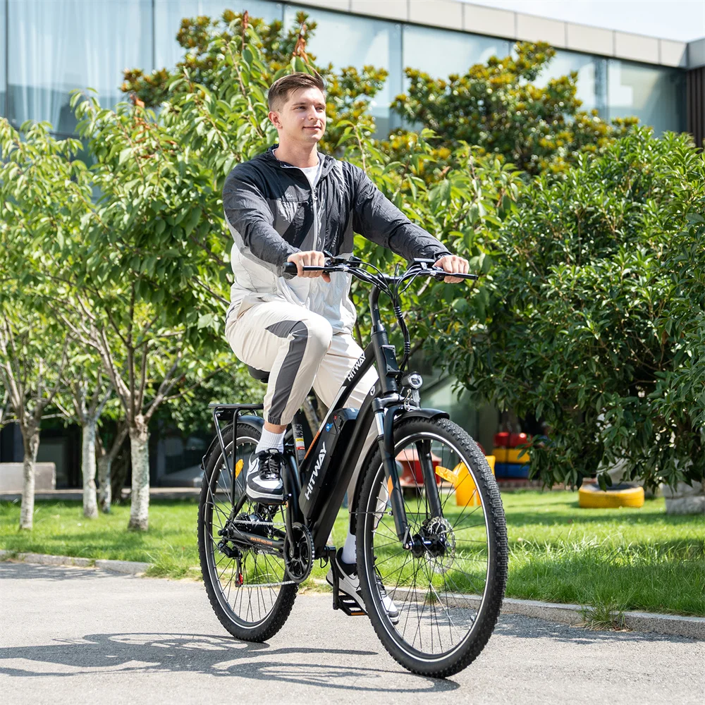 HITWAY BK27S E Bike 28 Zoll, Elektrofahrrad Pedelec für Damen und Herren, E-Fahrrad mit 36V 13Ah Wechselakku, 250W Motor, 7 Gang Schaltung,StVZO Citybike Electric Bike Ebike Reichweite bis zu 50km-100km - Image 2
